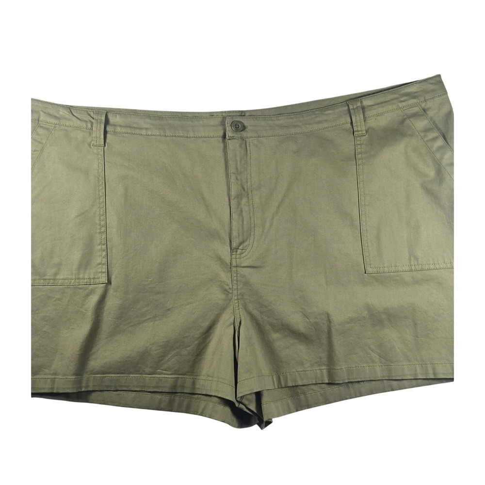 Abound 28 Utility Shorts Women‎ Olive Green Excellent